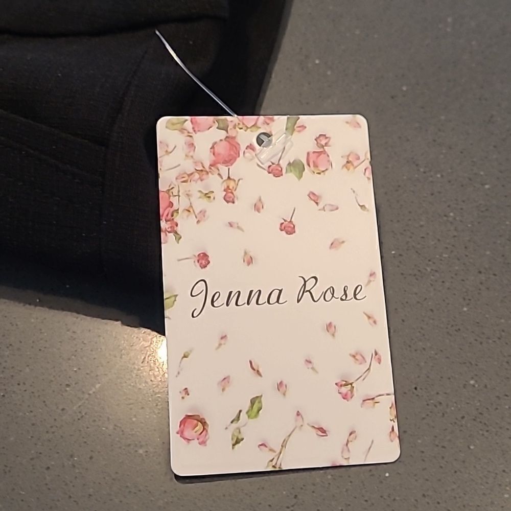 Jenna Rose sz M black cropped pants - Picture 7 of 9